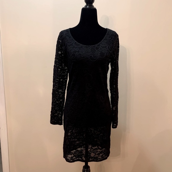 Talula Women’s Stretch Lace Dress Black - Picture 1 of 7